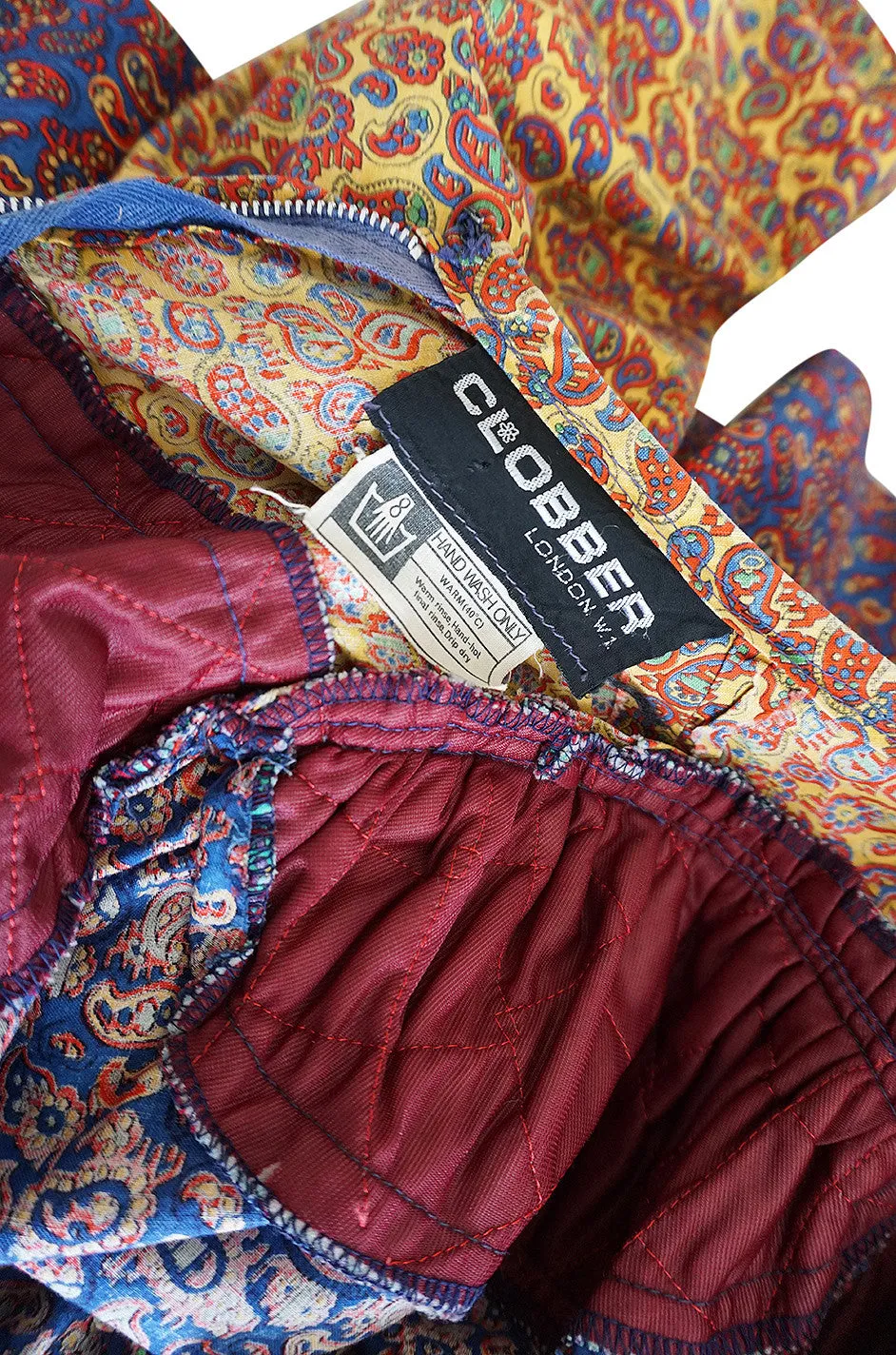 1960s Cobbler by Jeff Banks Cotton Print & Quilted Top