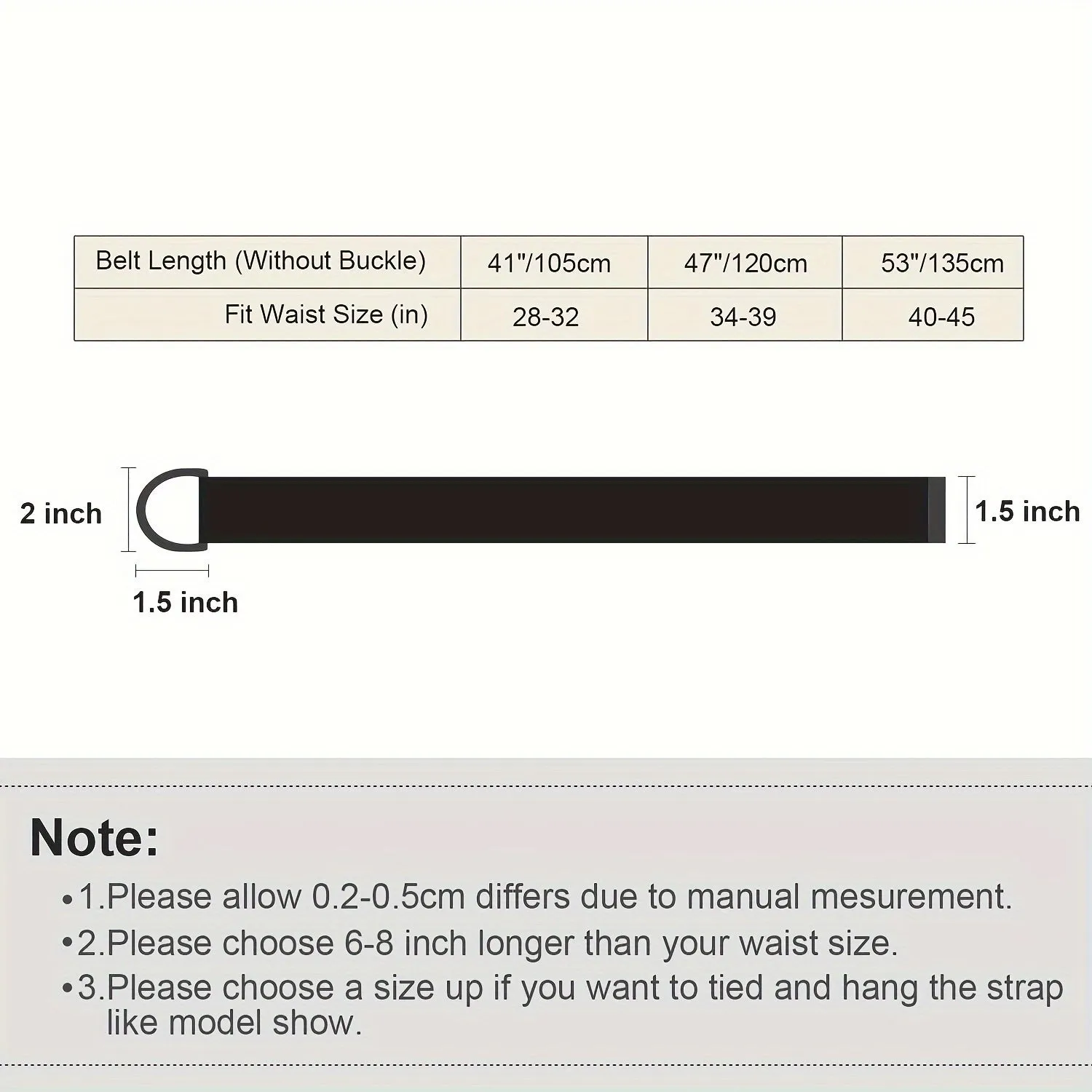 2pcs Elastic Stretch Belts Non Metal Buckle Adjustable Woven Polyester Fabric
