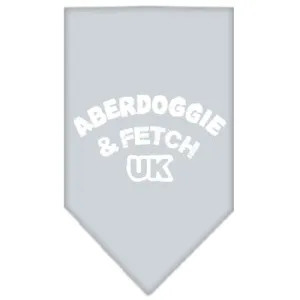 Aberdoggie UK Screen Print Bandana Grey Small