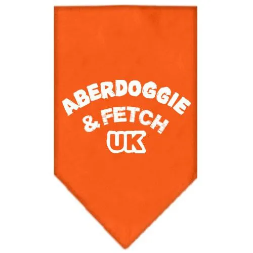 Aberdoggie UK Screen Print Bandana Orange Small