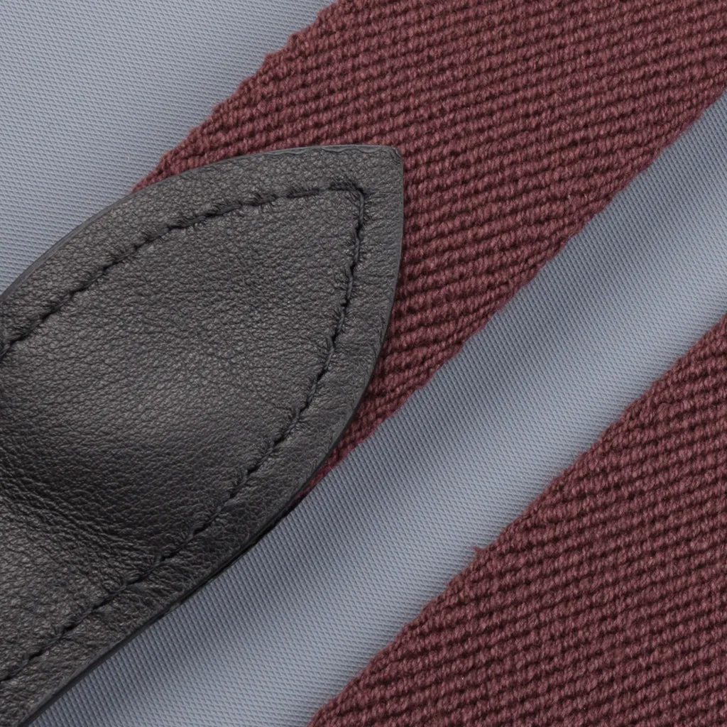 Anderson's x Frans Boone woven belt Burgundy Blu-suede