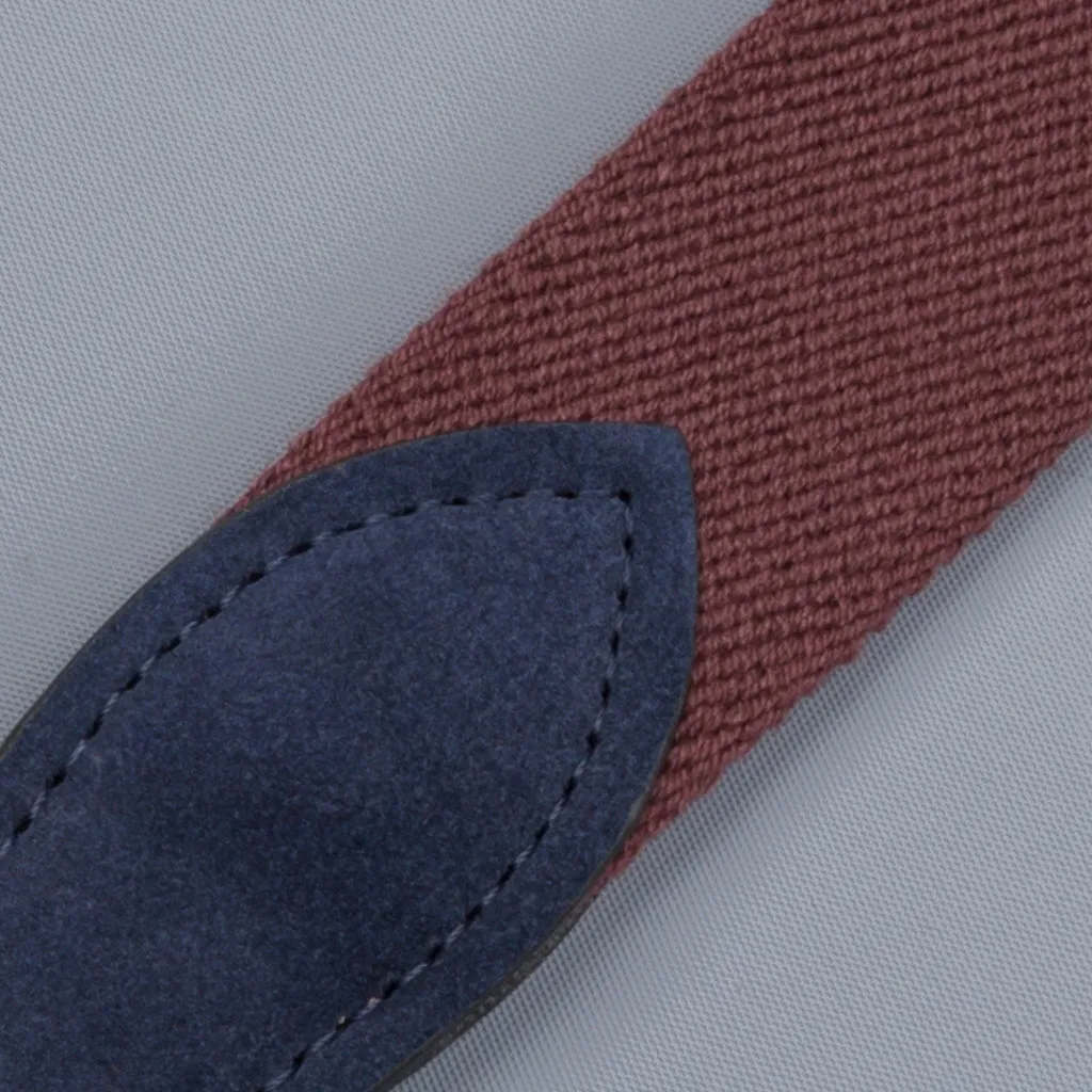 Anderson's x Frans Boone woven belt Burgundy Blu-suede