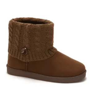 Andrea Winter Booties With Knit Shaft 57955