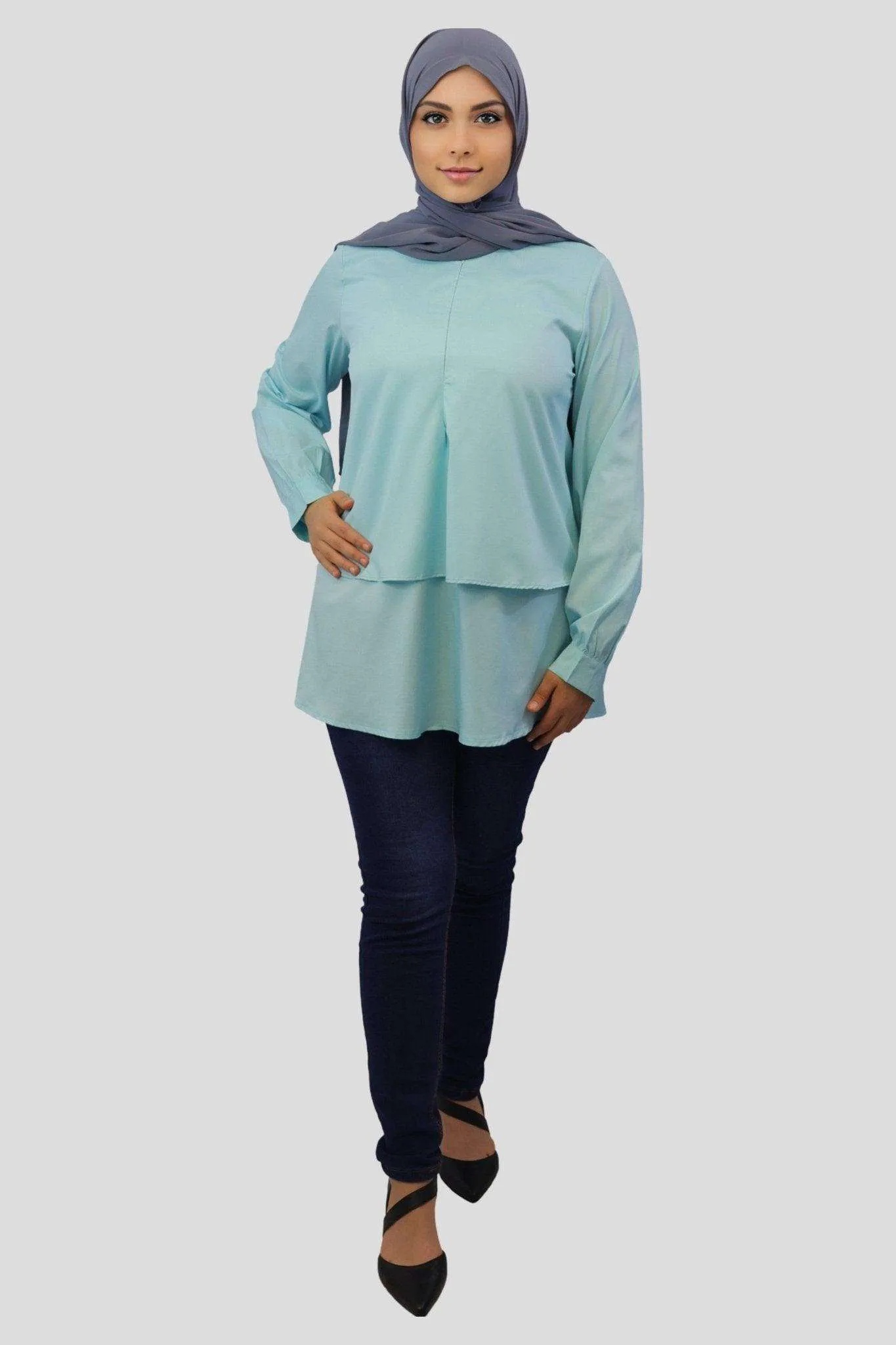 Anila Mid Length Layered Tunic