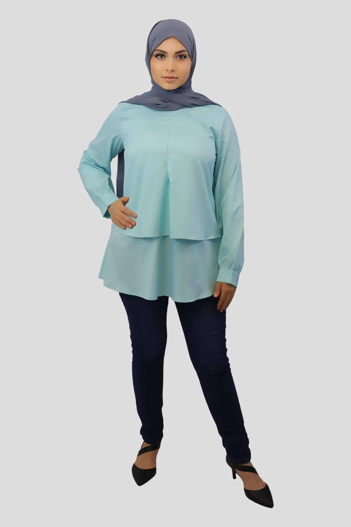 Anila Mid Length Layered Tunic