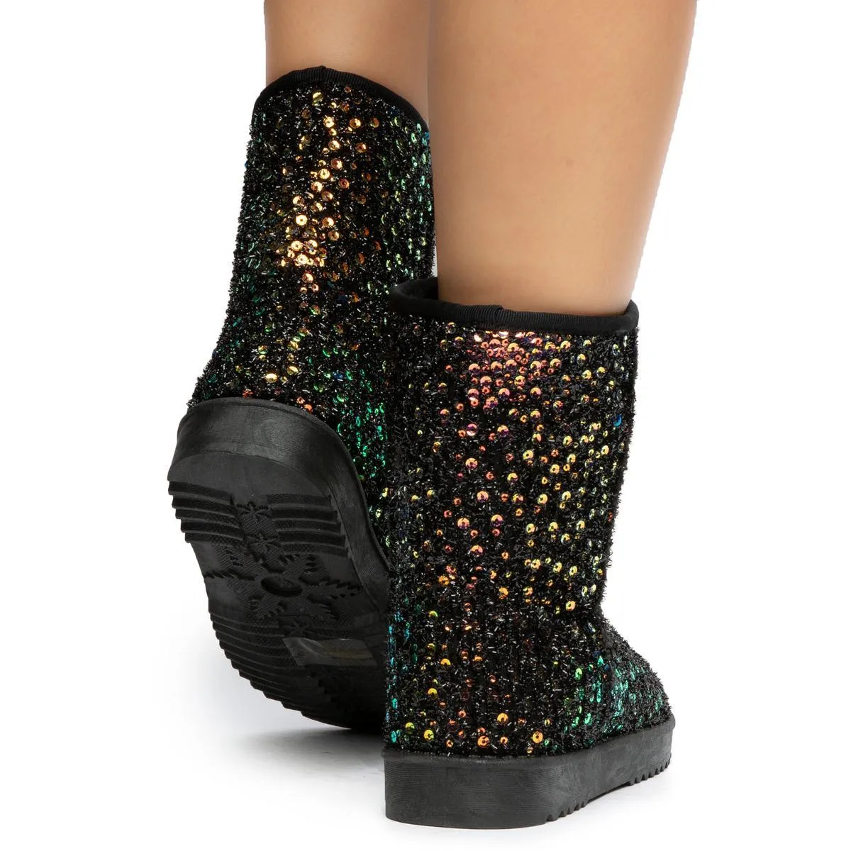 Annie-41 Sequin Booties