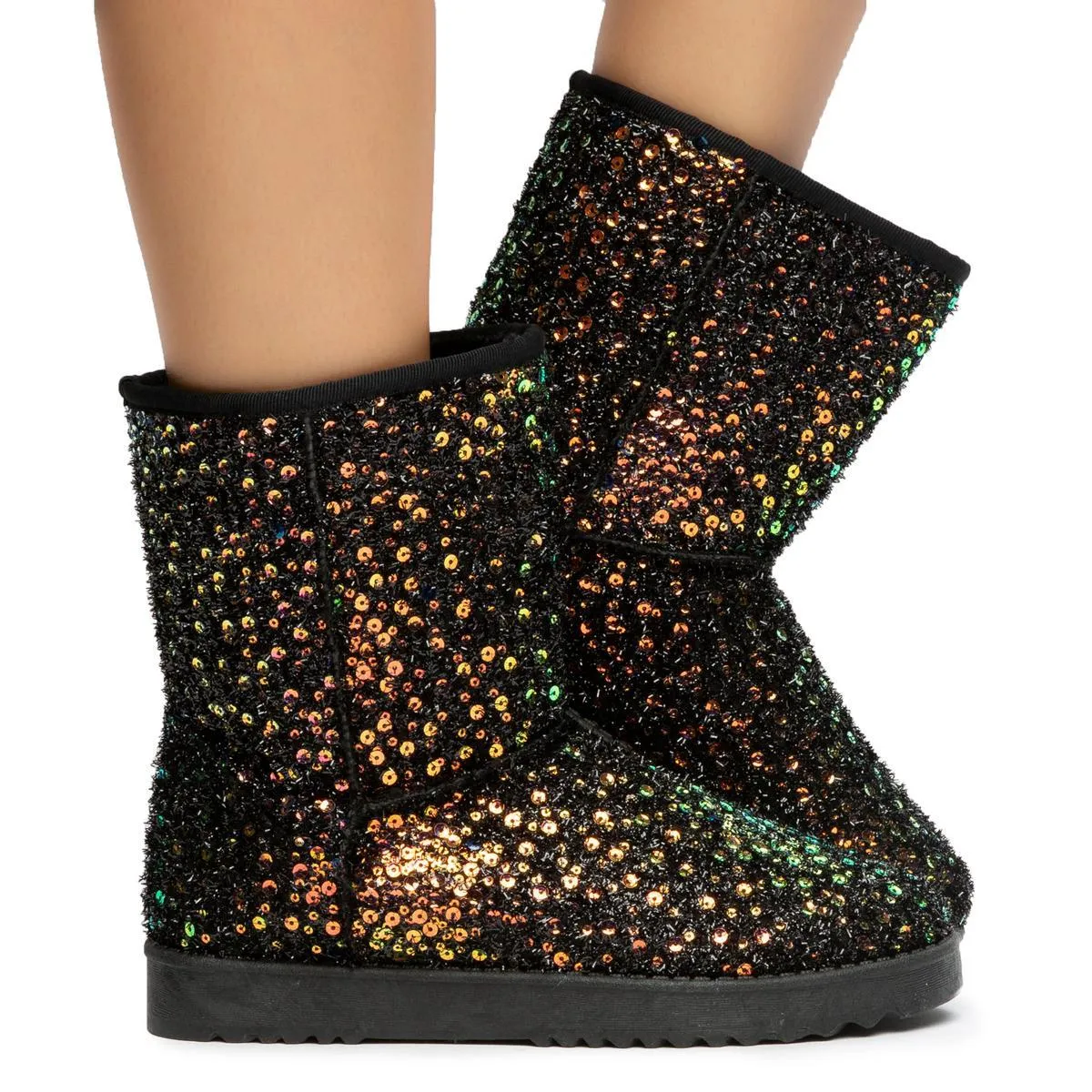 Annie-41 Sequin Booties