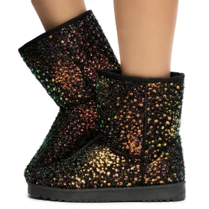 Annie-41 Sequin Booties