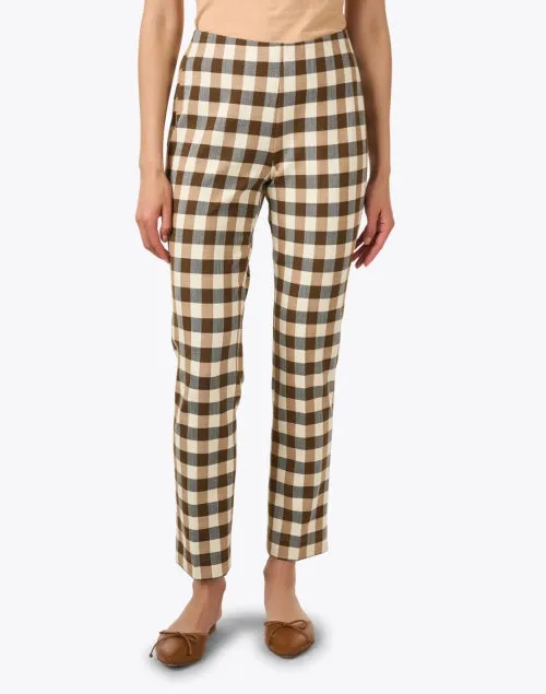 Annie Brown Plaid Pant