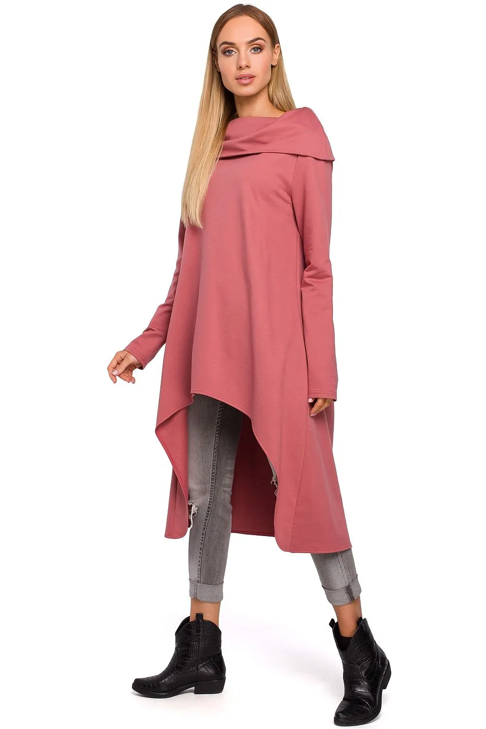 Asymmetrical Off-the-Shoulder Tunic
