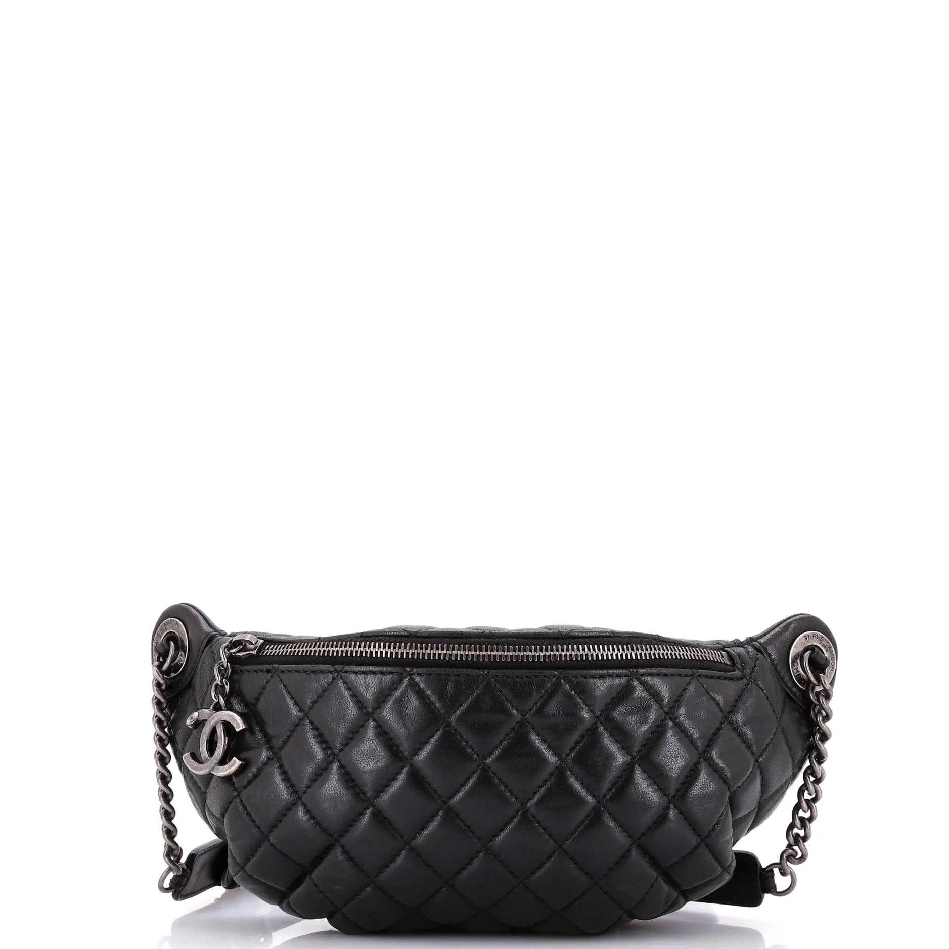 Banane Waist Bag Quilted Leather