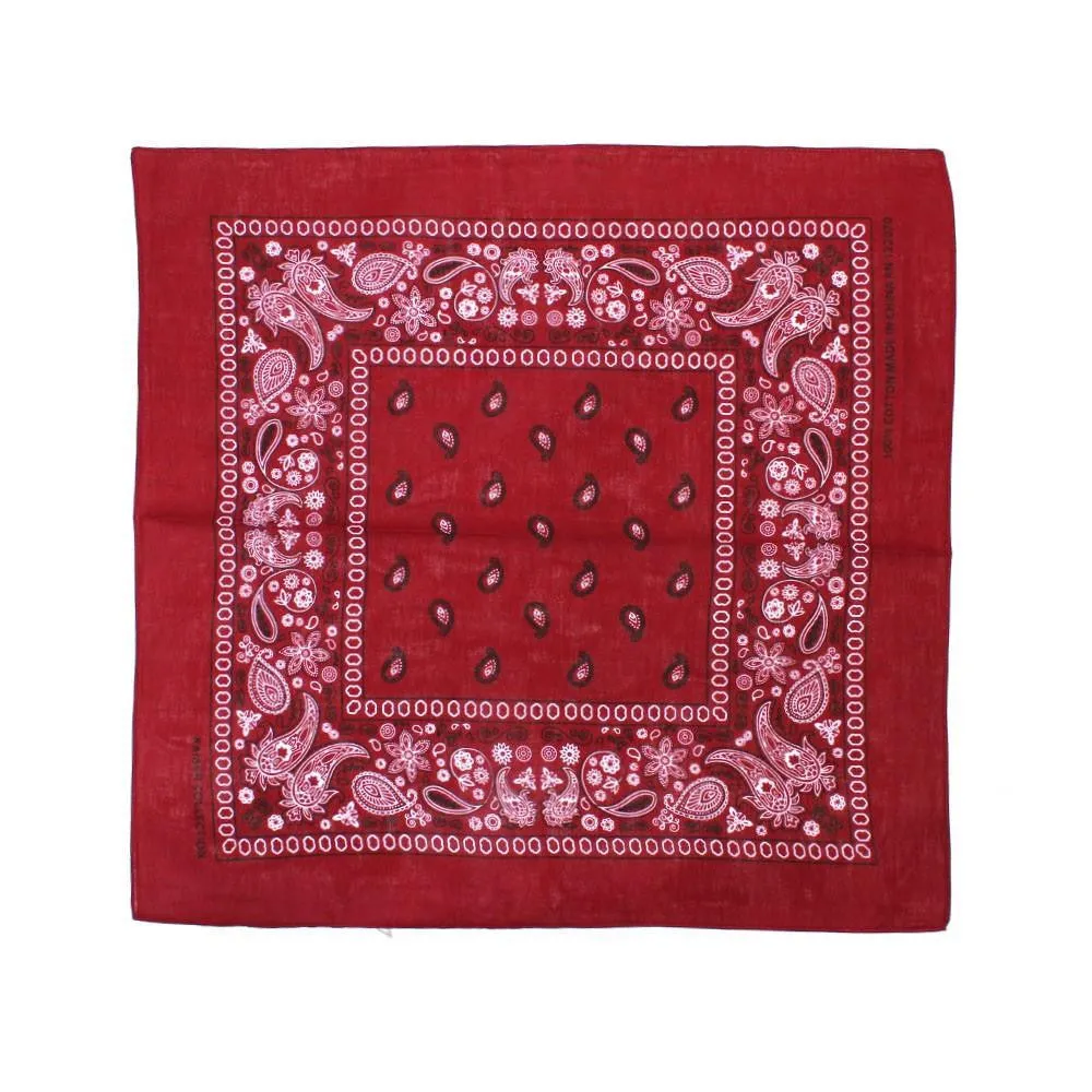 Bandana Classica en Variedad de Colores, 100% Algodón