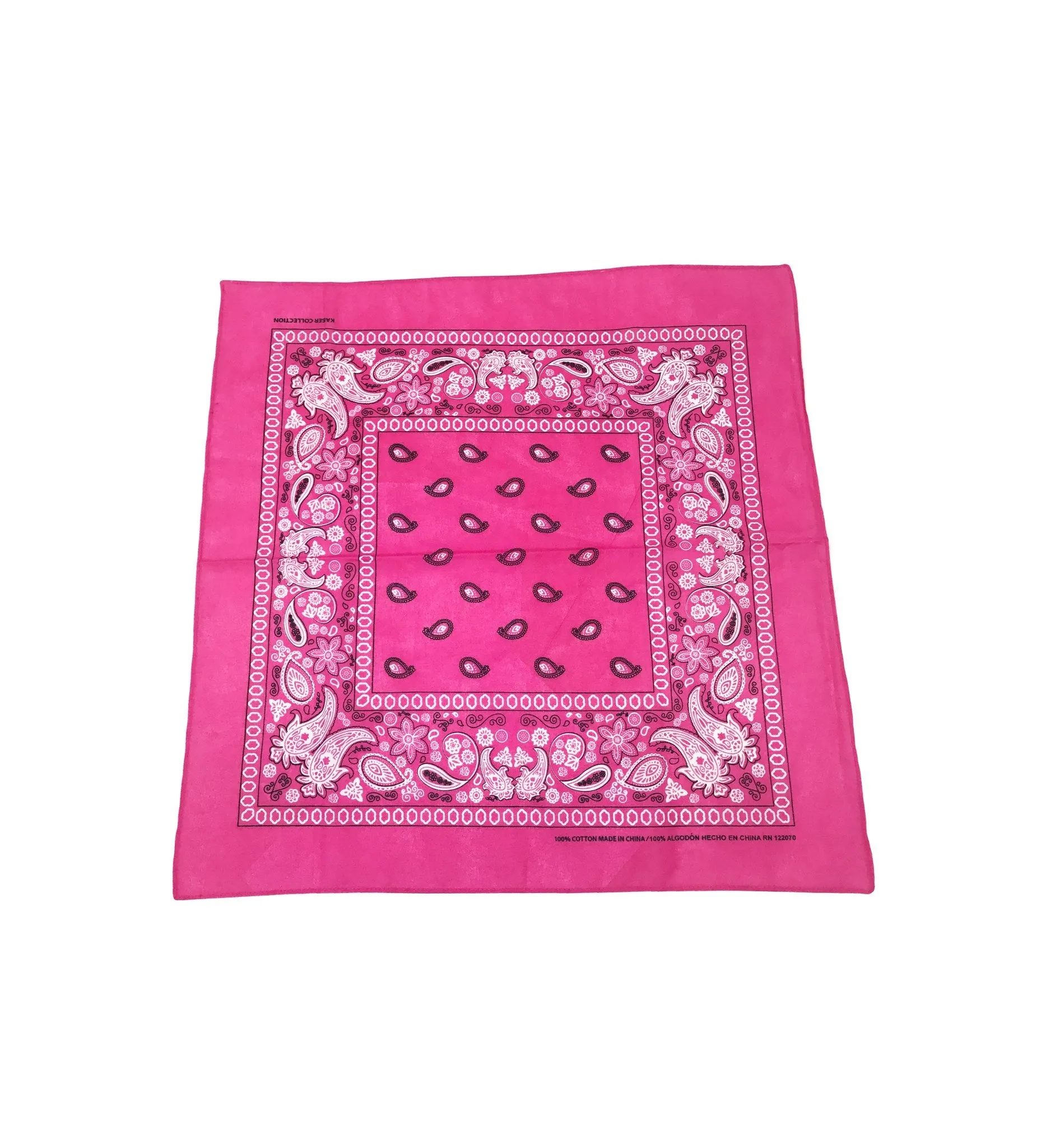 Bandana Classica en Variedad de Colores, 100% Algodón