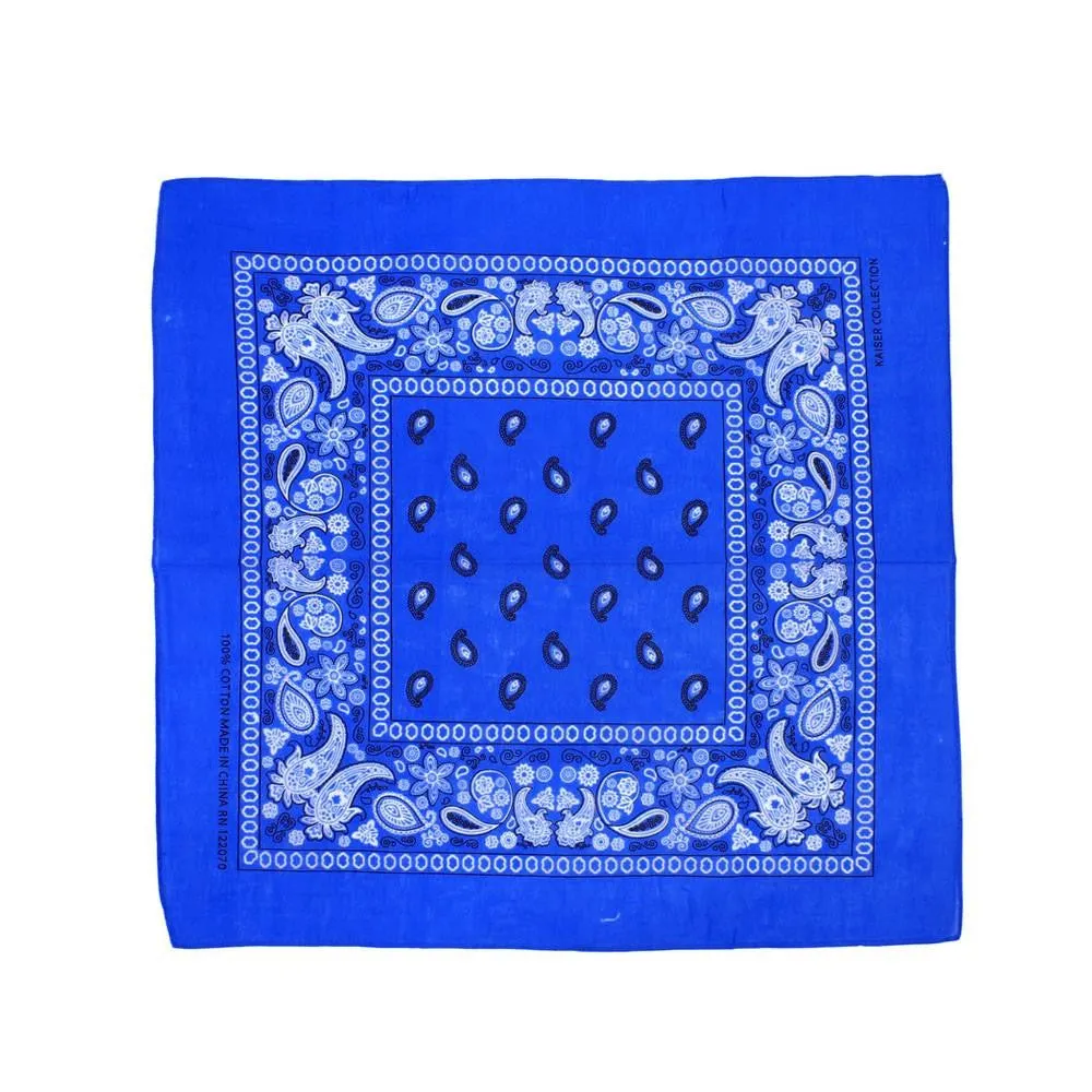 Bandana Classica en Variedad de Colores, 100% Algodón
