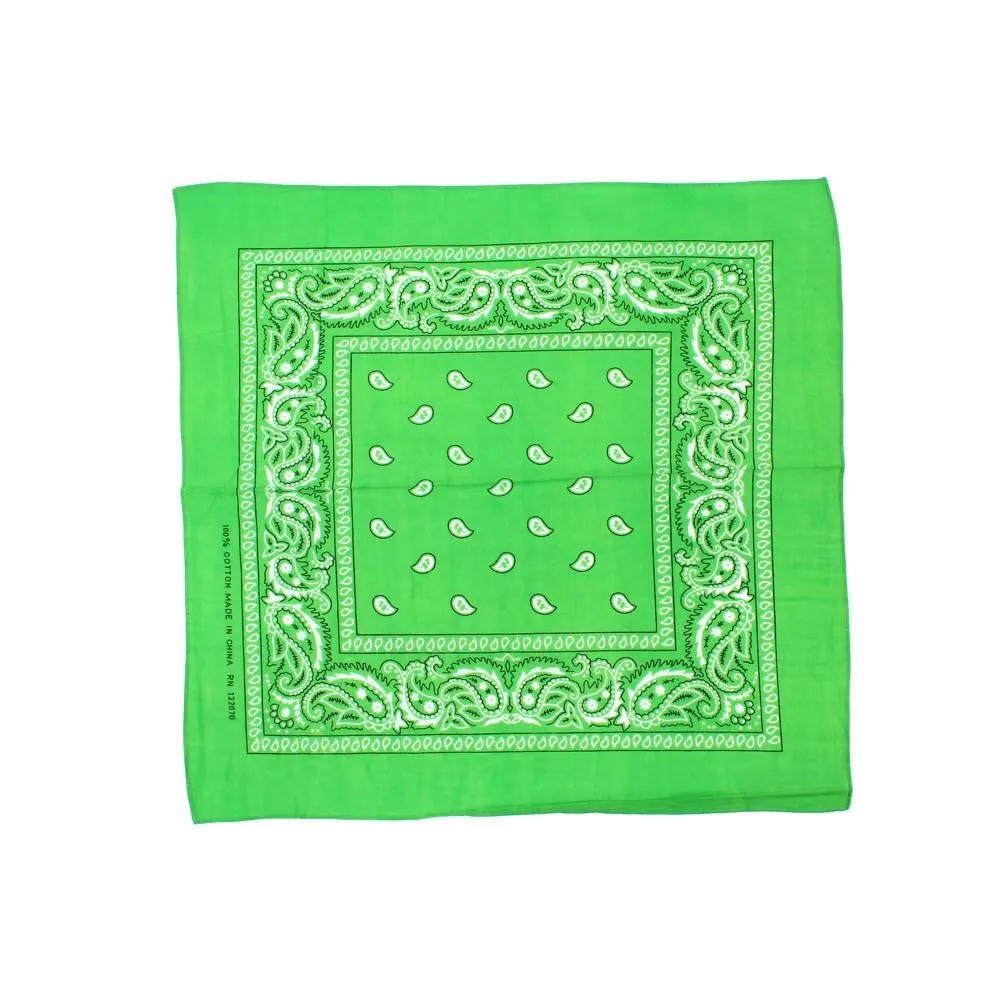 Bandana Classica en Variedad de Colores, 100% Algodón