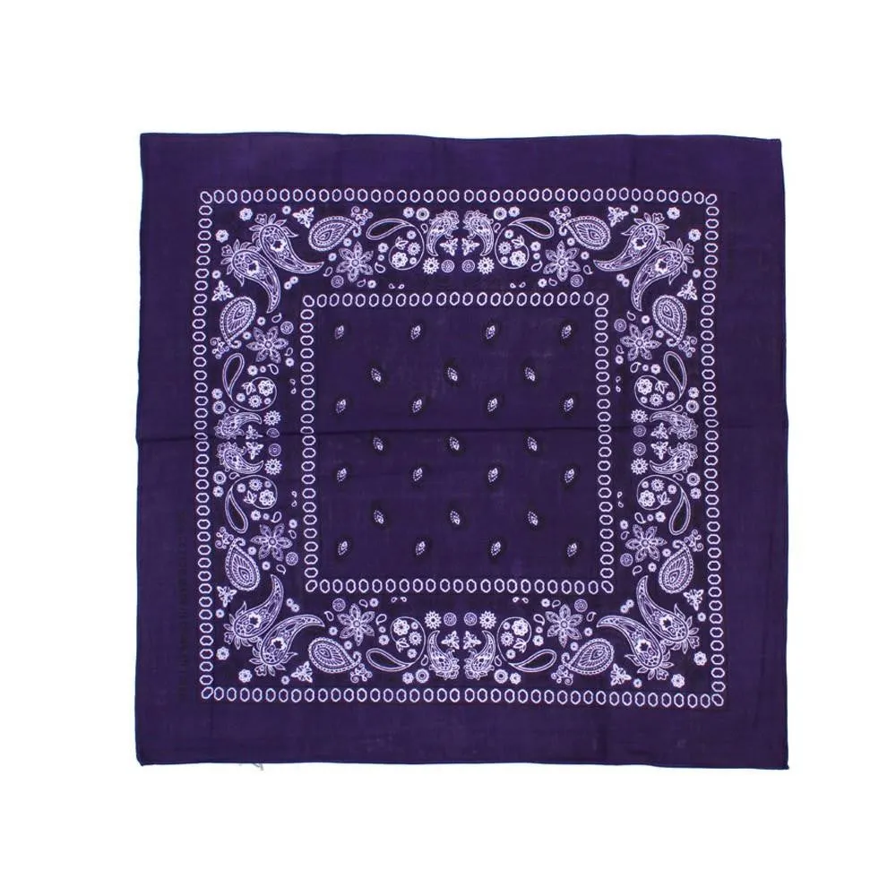 Bandana Classica en Variedad de Colores, 100% Algodón