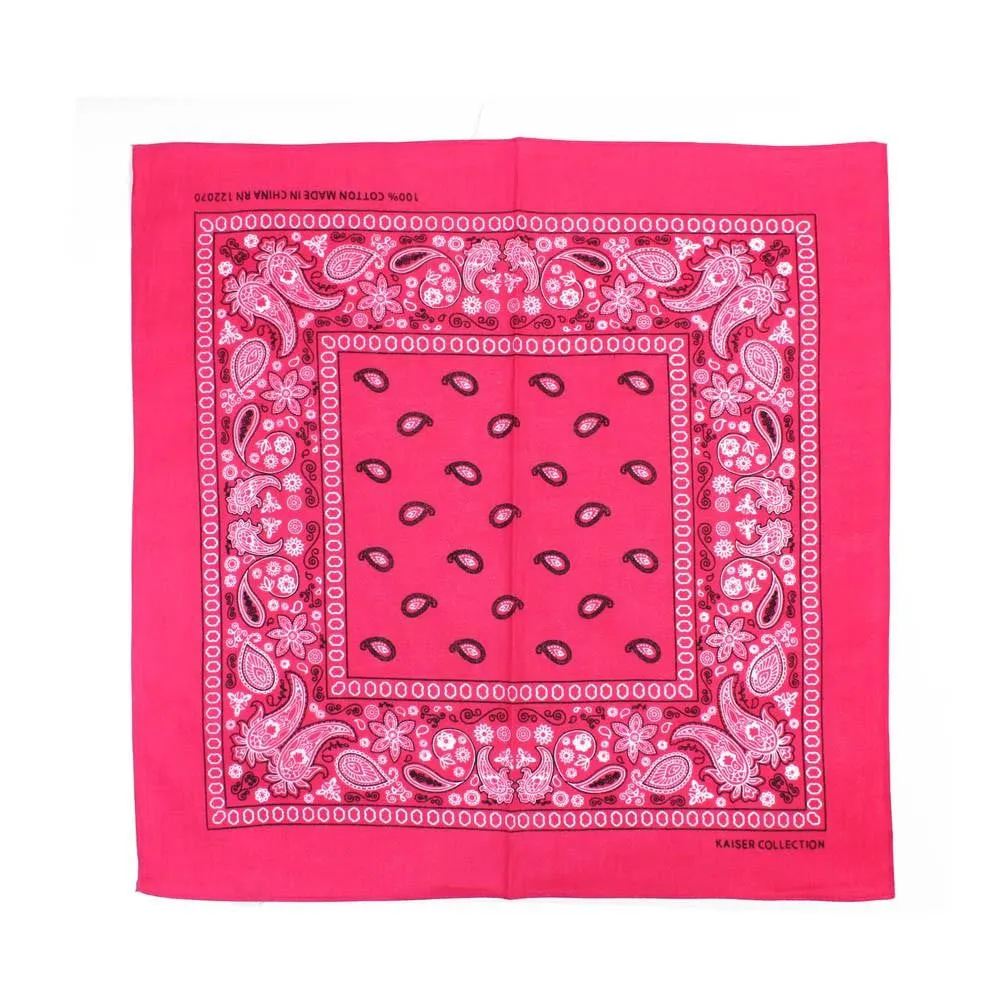 Bandana Classica en Variedad de Colores, 100% Algodón