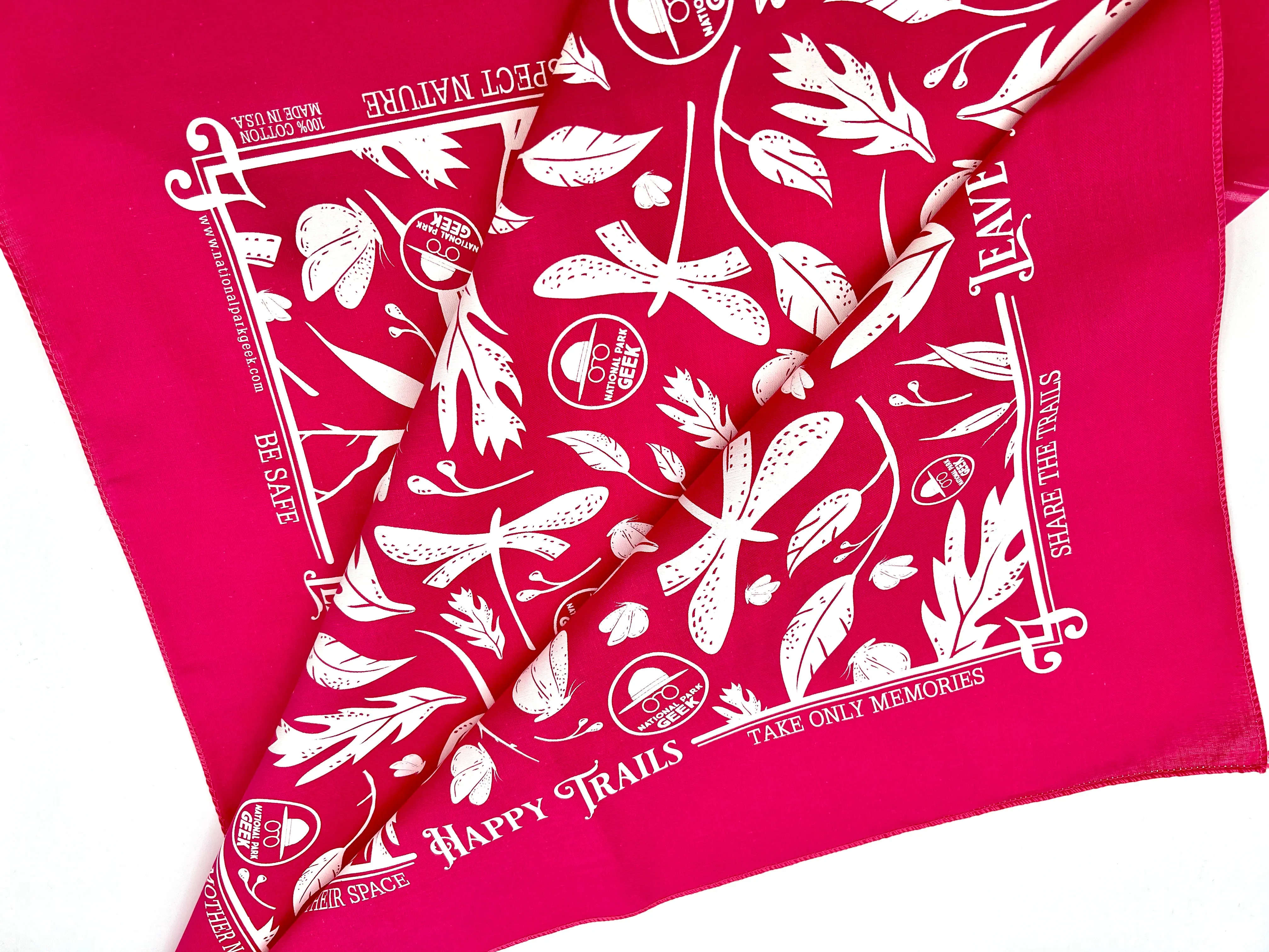 Bandana Hot Pink (includes US shipping via USPS only)