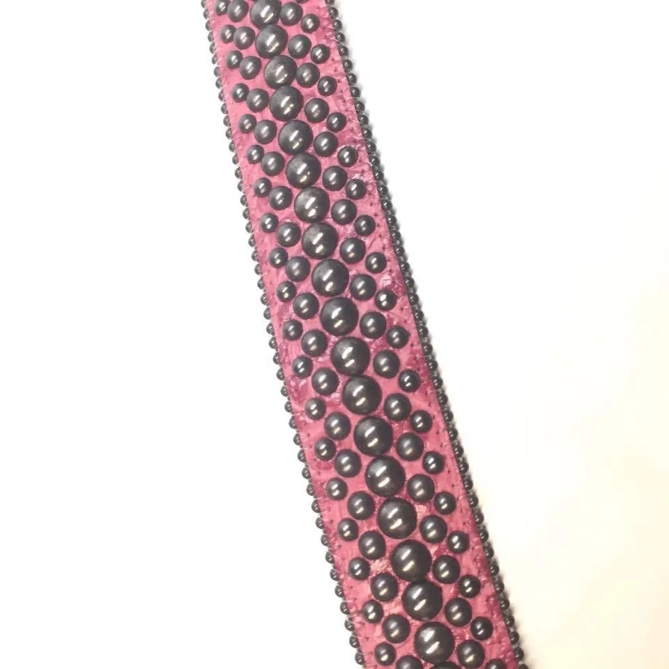 b.b. Simon "Red Wine Studded" Crystal Belt