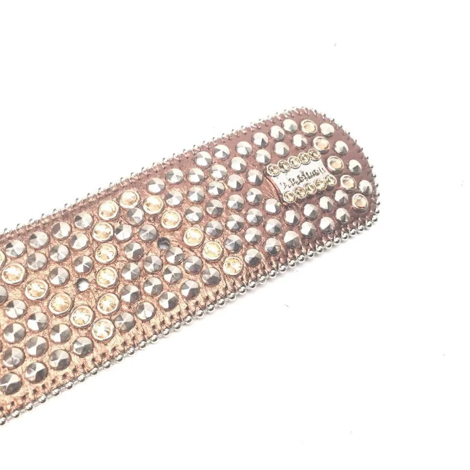 b.b. Simon "Thick Gold Studded" Crystal Belt