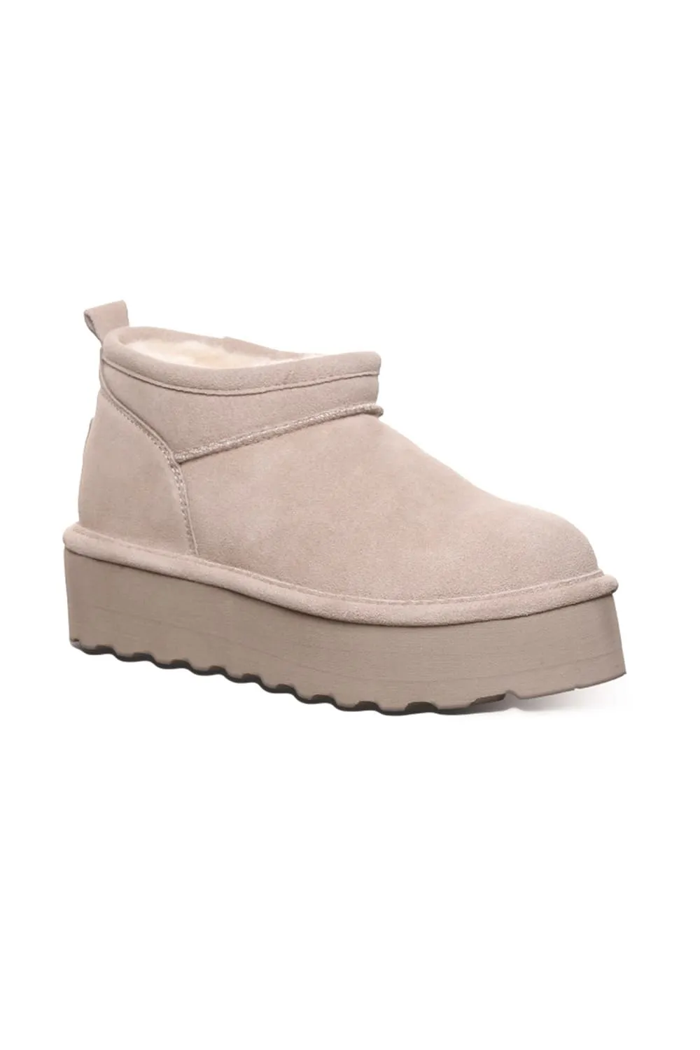 Bearpaw Retro Super Shorty Ankle Booties for Women in Mushroom | 3051W-500 MUSHROOM