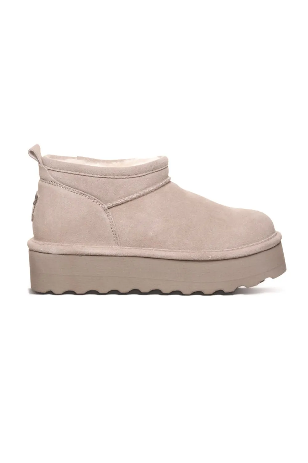 Bearpaw Retro Super Shorty Ankle Booties for Women in Mushroom | 3051W-500 MUSHROOM