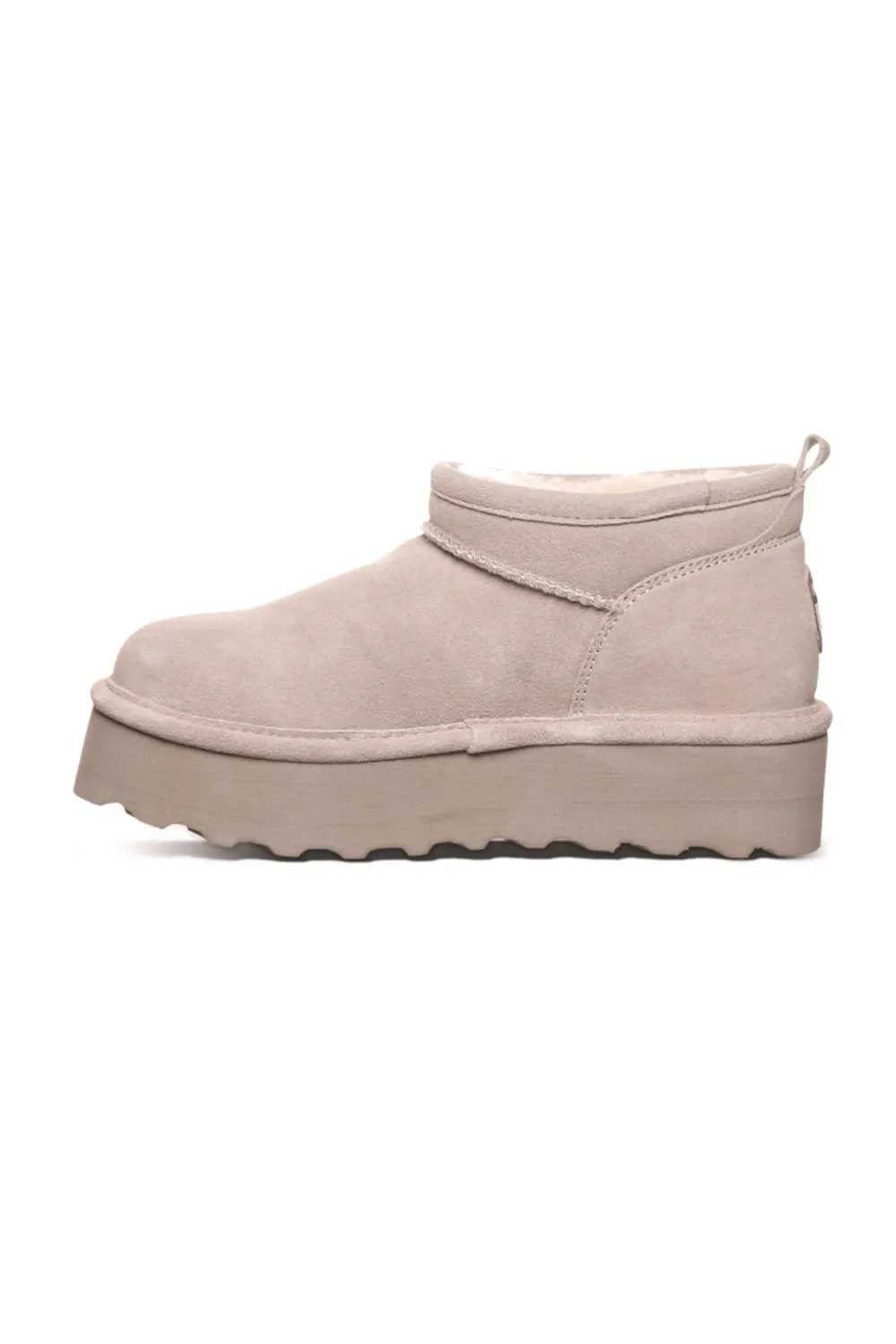 Bearpaw Retro Super Shorty Ankle Booties for Women in Mushroom | 3051W-500 MUSHROOM