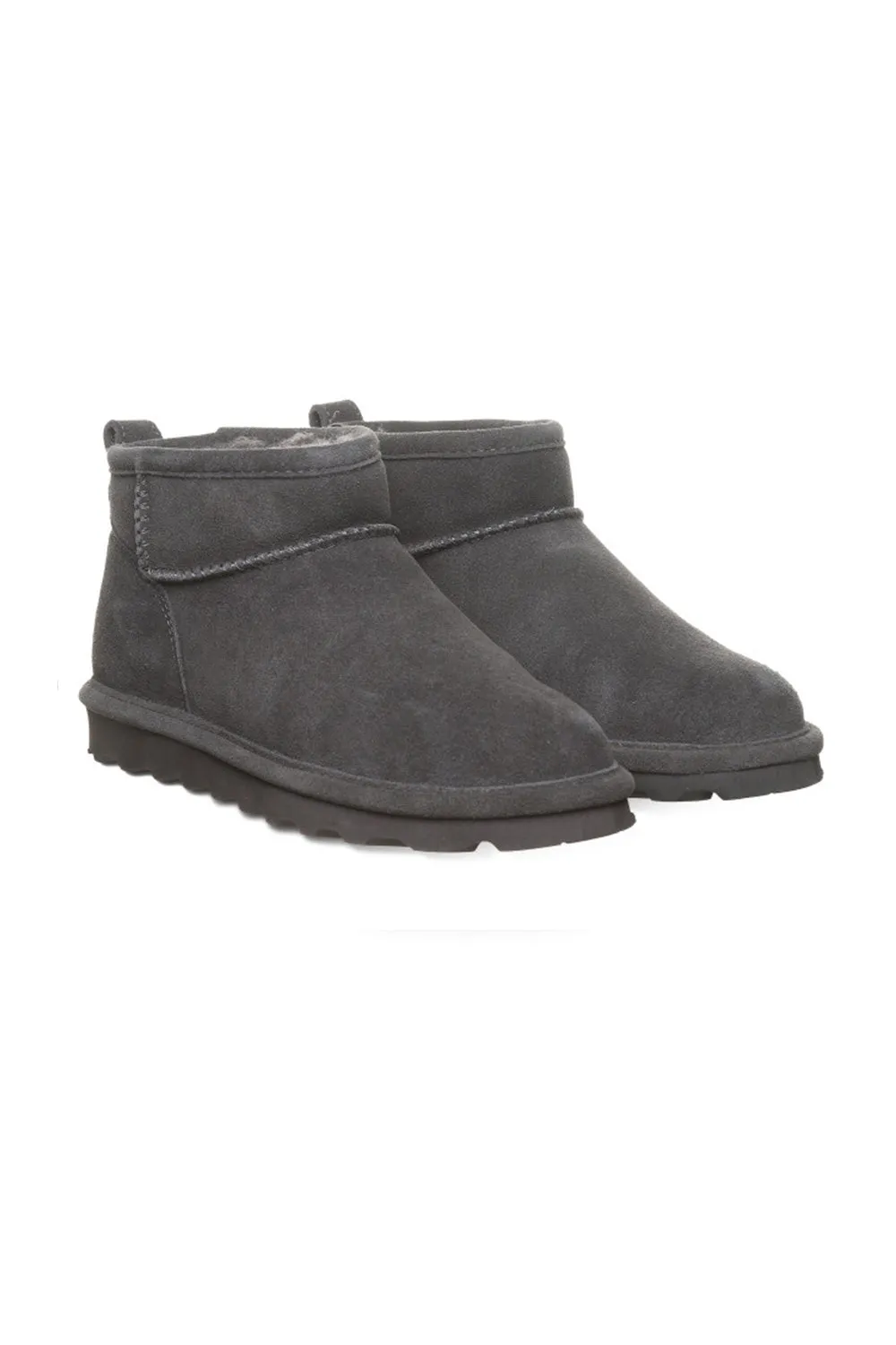 Bearpaw Shorty Wide Ankle Booties for Women in Graphite | 2860W-060 GRAPHITE