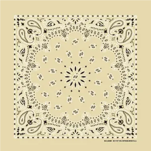 Beige Paisley Bandana