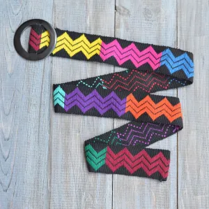 Belt with Black Horn Buckle 35" | Camino
