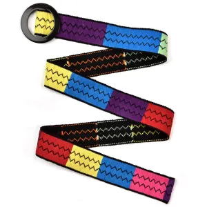 Belt with Black Horn Buckle 43" | Black
