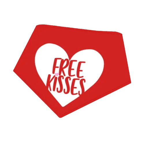 Bibby Bubby Bandana - Free Kisses