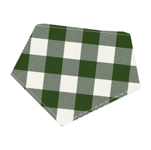 Bibby Bubby Bandana - Green Buffalo Check