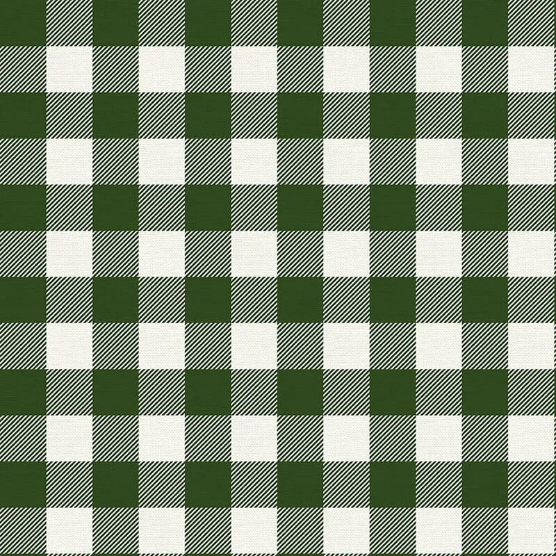 Bibby Bubby Bandana - Green Buffalo Check