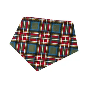 Bibby Bubby Flannel Bandana - Green Tartan