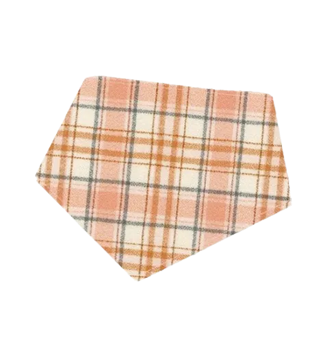 Bibby Bubby Flannel Bandana - Pink Check