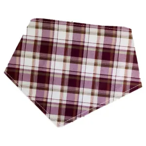 Bibby Bubby Flannel Bandana - Plum Tartan