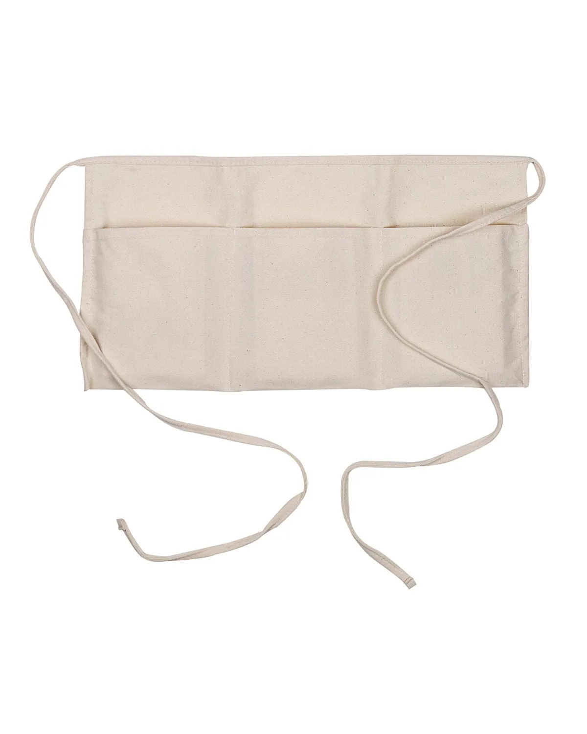 Big Accessories Three-Pocket Waist Apron | Natural