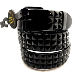 Black on Black Studded Belt Punk