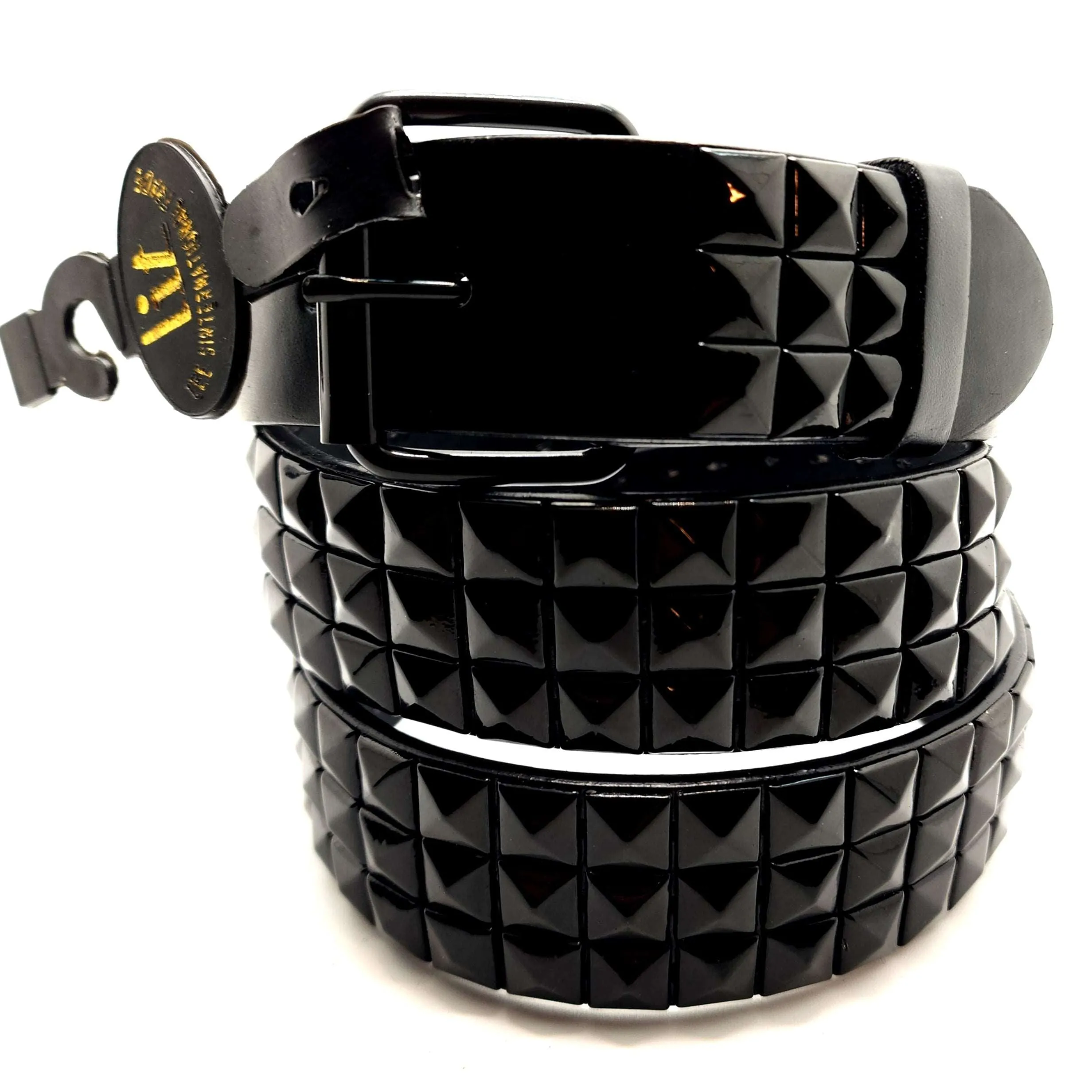 Black on Black Studded Belt Punk
