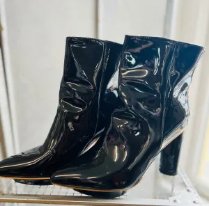 Black Roxy Patent Bootie