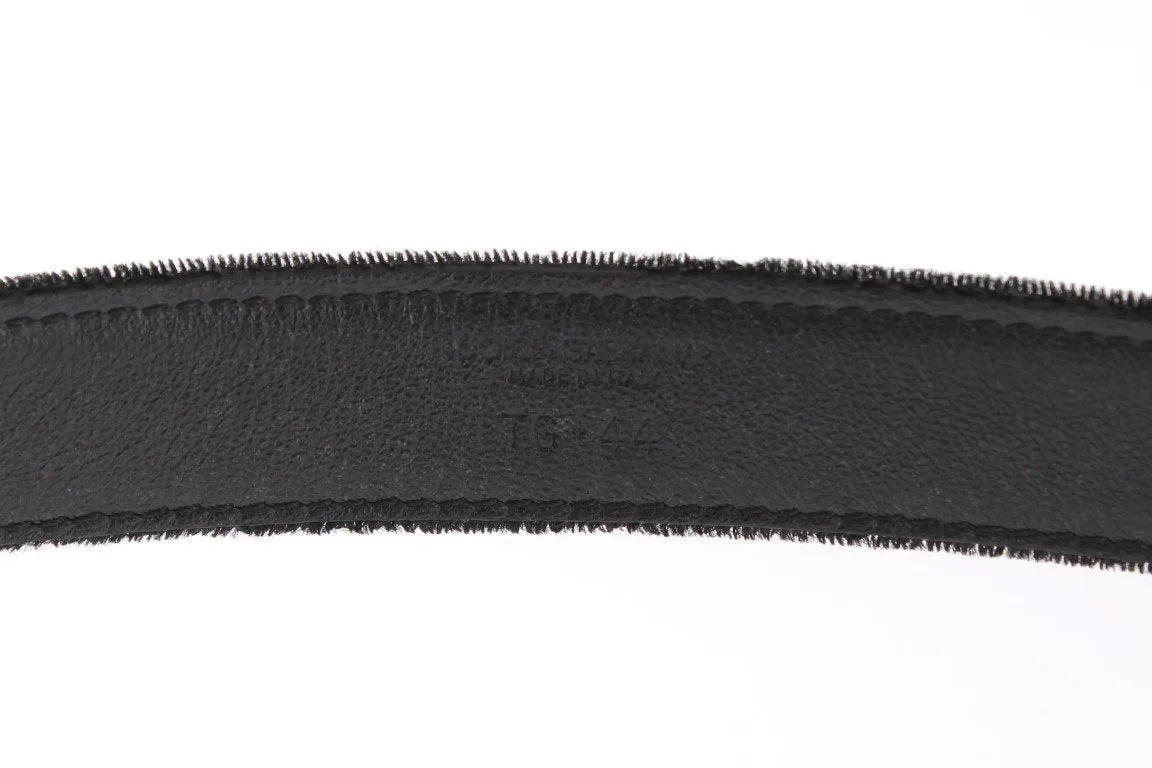 Black Velvet Gold Buckle Waist Belt