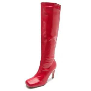 Bling Fashion Chunky Heel Shiny Boots