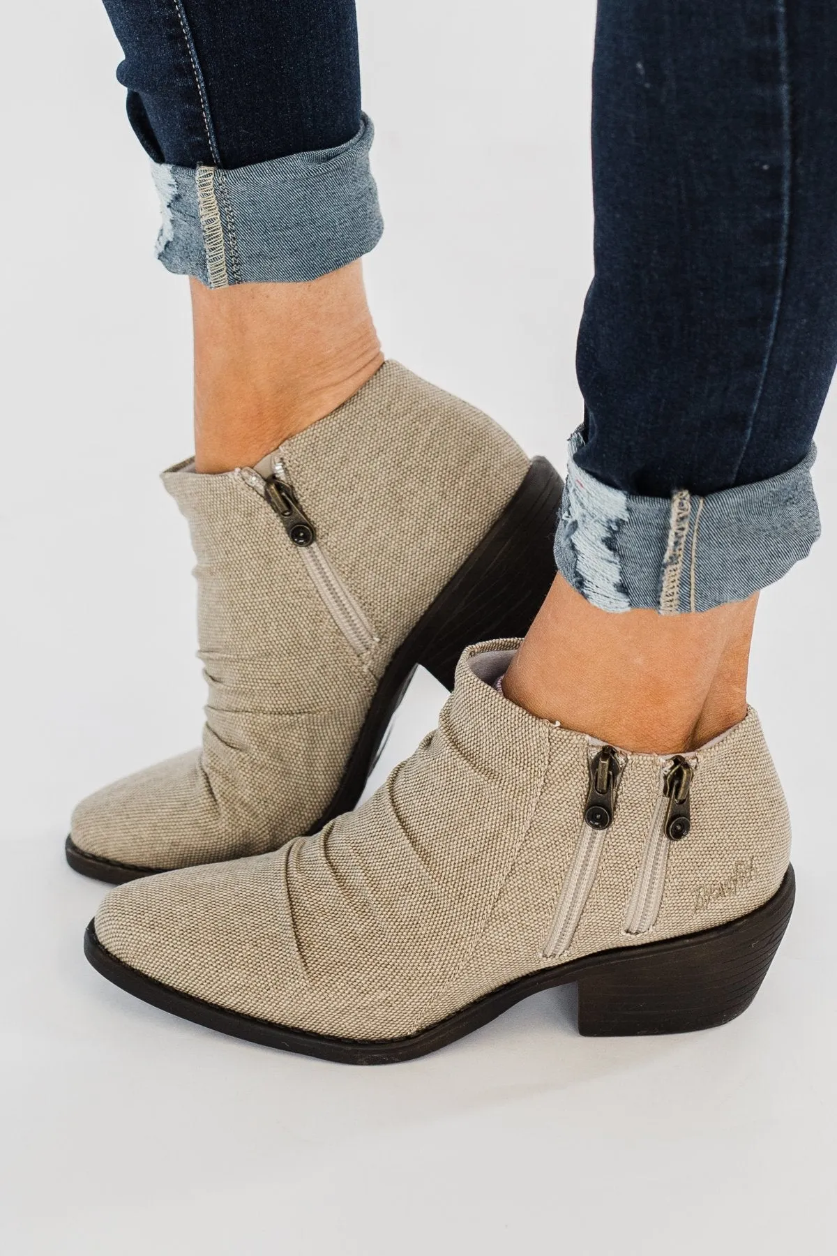 Blowfish Wander Booties- Light Taupe