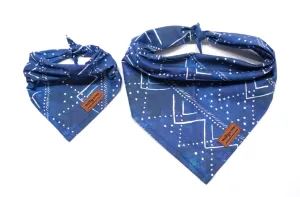 Blue GEO Mountains - Pet Bandana