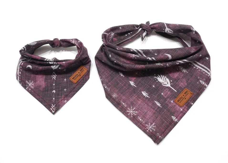 Bohemian Winter Burgundy - Pet Bandana