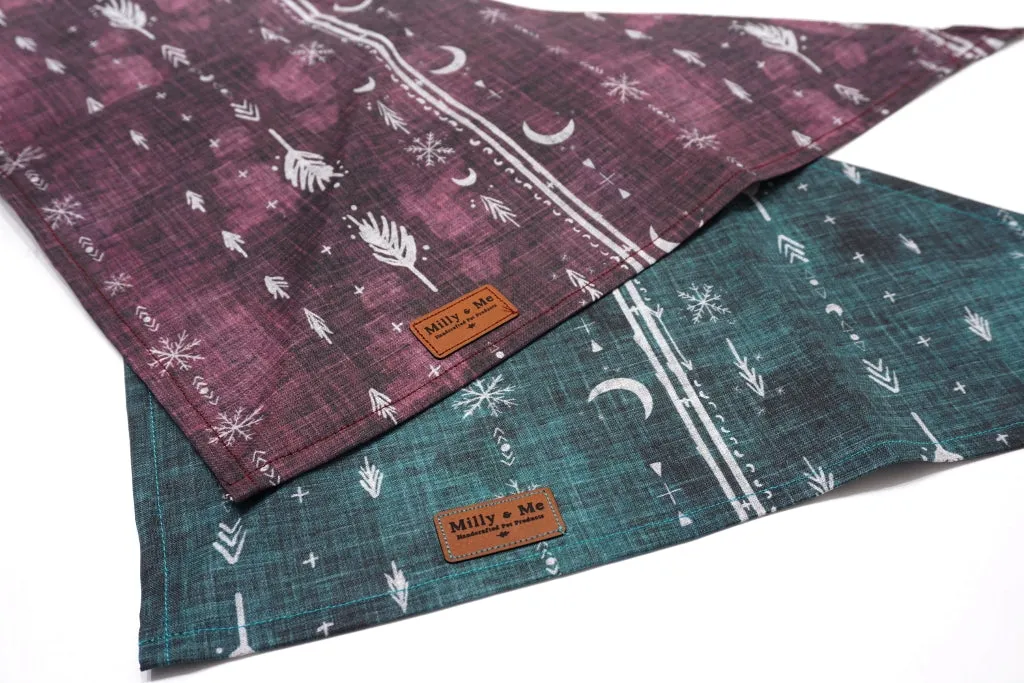 Bohemian Winter Burgundy - Pet Bandana
