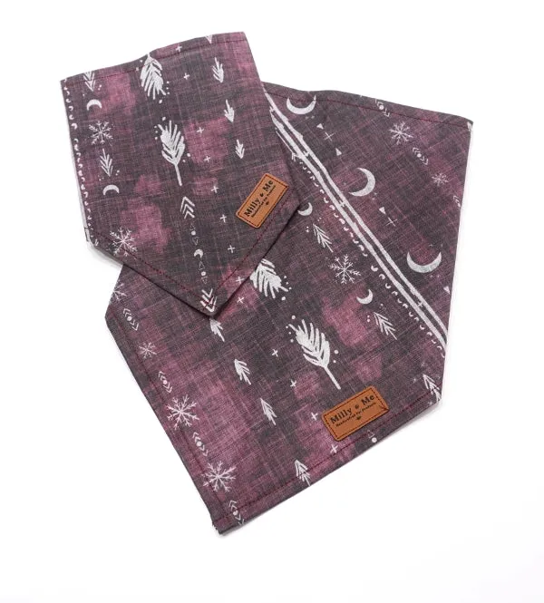 Bohemian Winter Burgundy - Pet Bandana