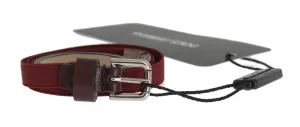 Bordeaux Leather Waist Belt
