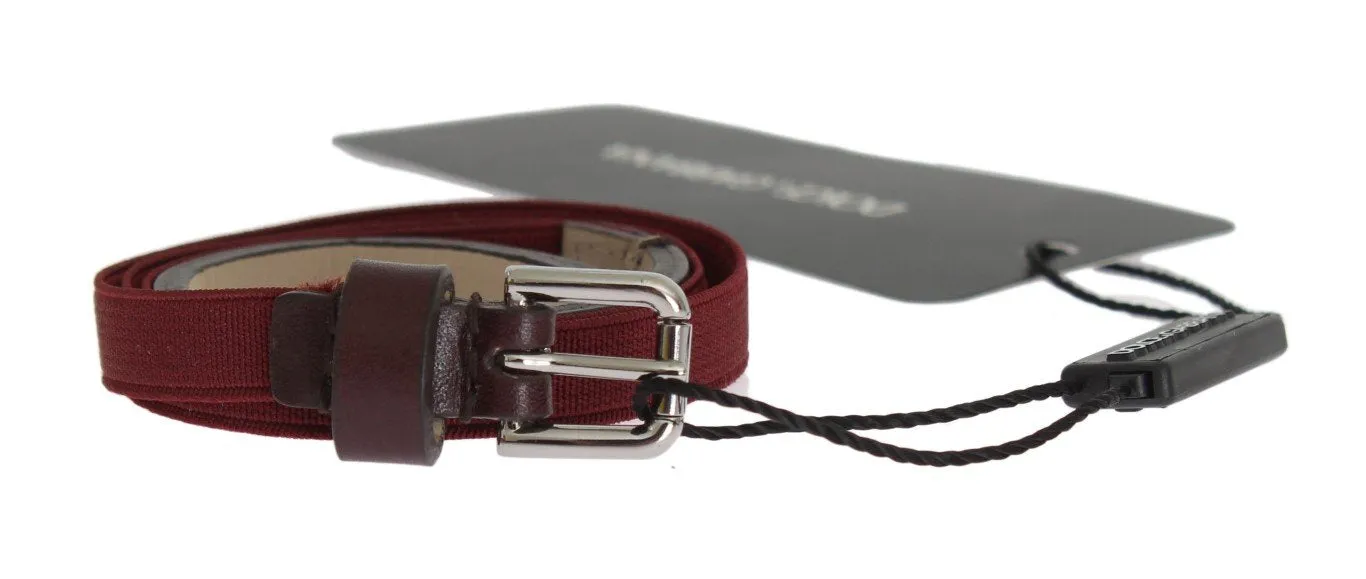 Bordeaux Leather Waist Belt